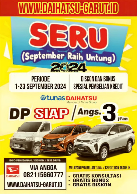 Promo Seru september 2024